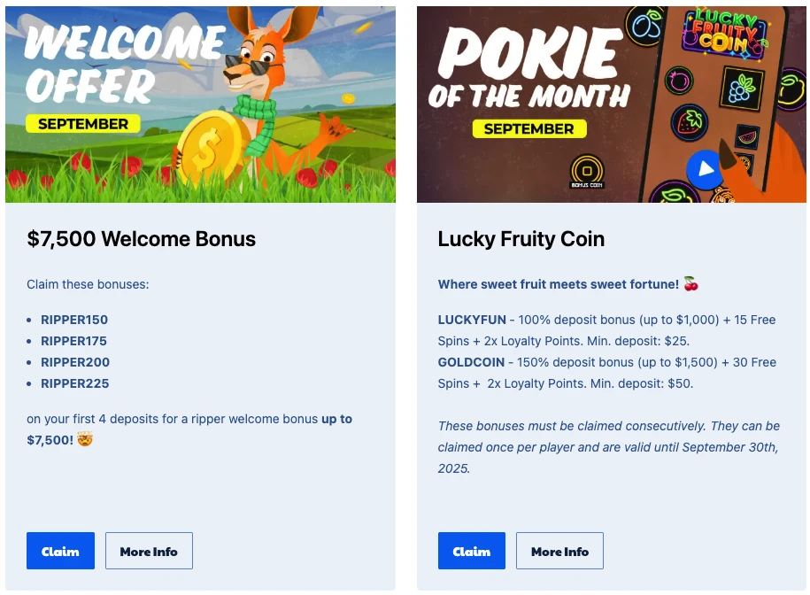 Ripper Casino no deposit bonus codes Ripper Casino no deposit bonus