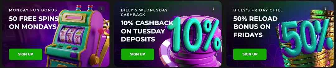 Billy Billion no deposit bonus