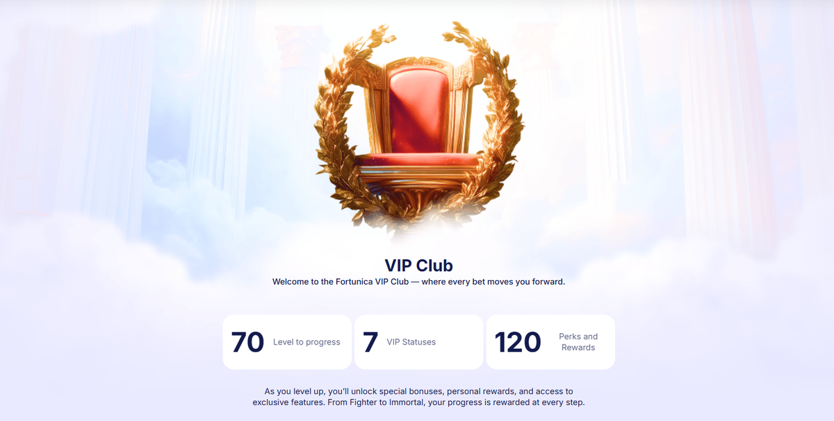 Fortunica Casino VIP