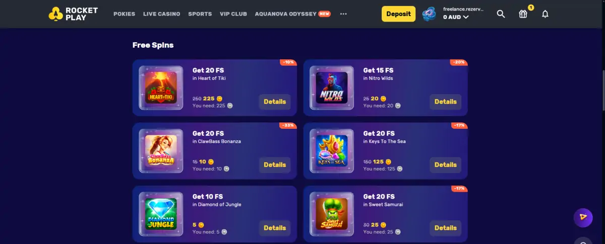 RocketMart in RocketPlay Casino RocketMart