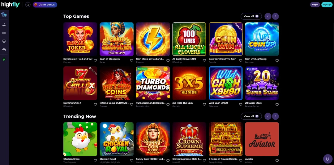 Highflybet Casino games Highfly Bet Casino