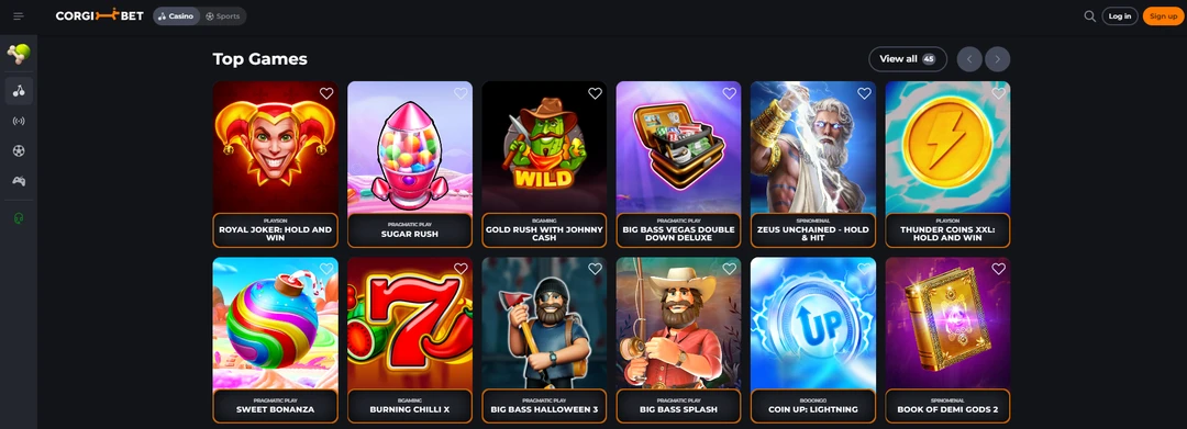 CorgiBet Casino games Corgi Bet Casino
