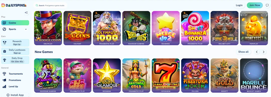 Daily Spins Casino