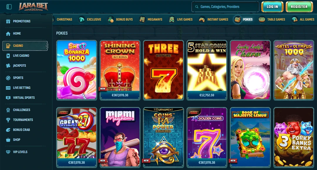 Larabet online casino Larabet Australia