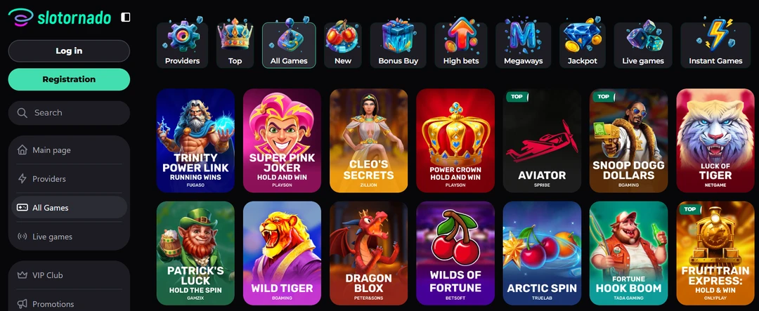 Slotornado Casino Games