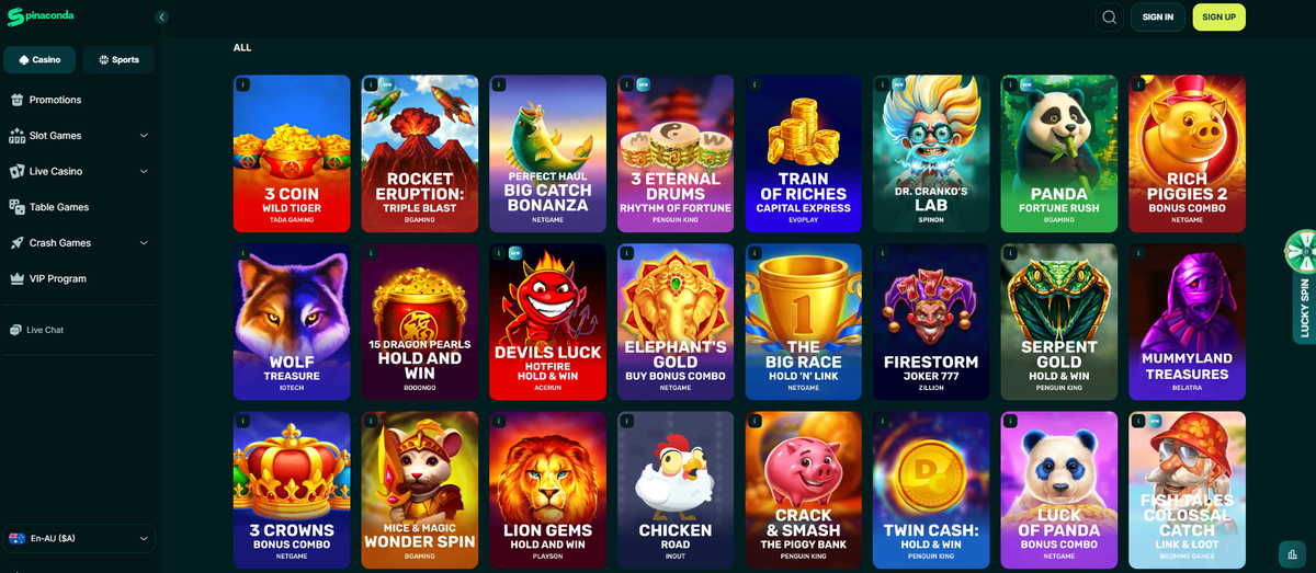 Spinaconda online casino
