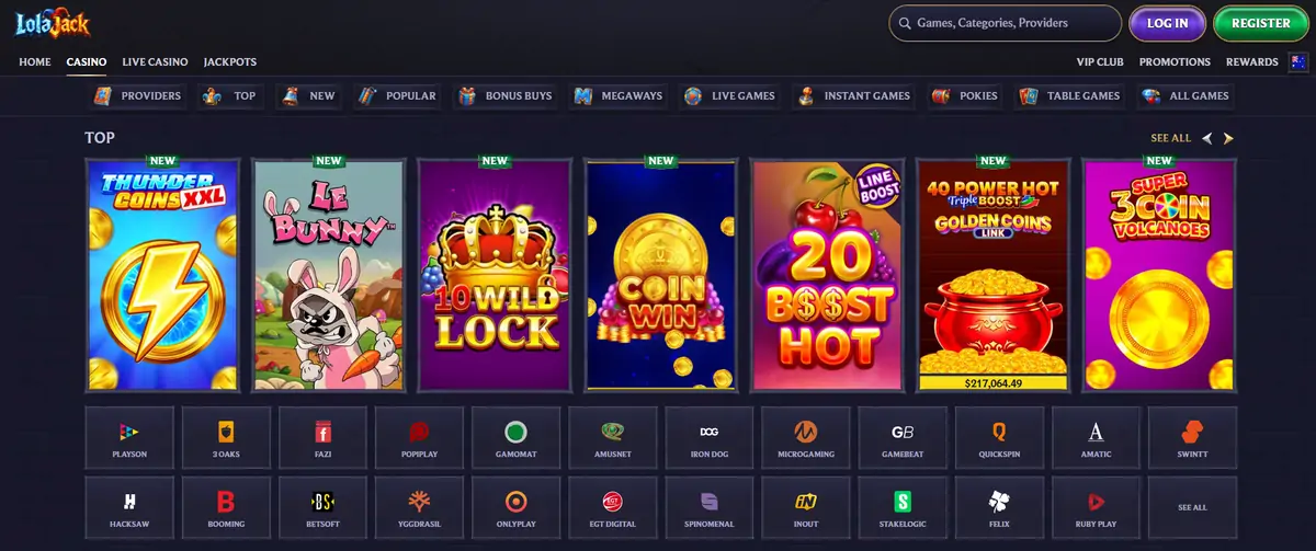 LolaJack Casino games Lola Jack Casino