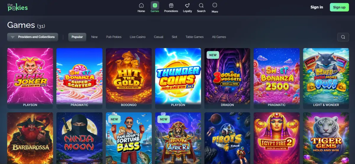 The Pokies Net login Australia The Pokies Casino Australia