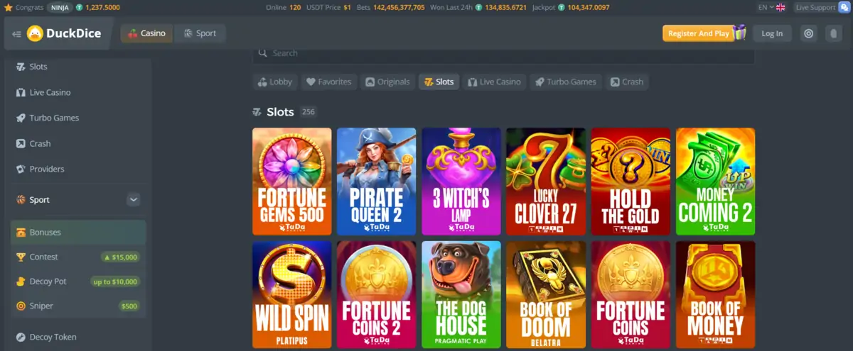 Duck Dice Casino