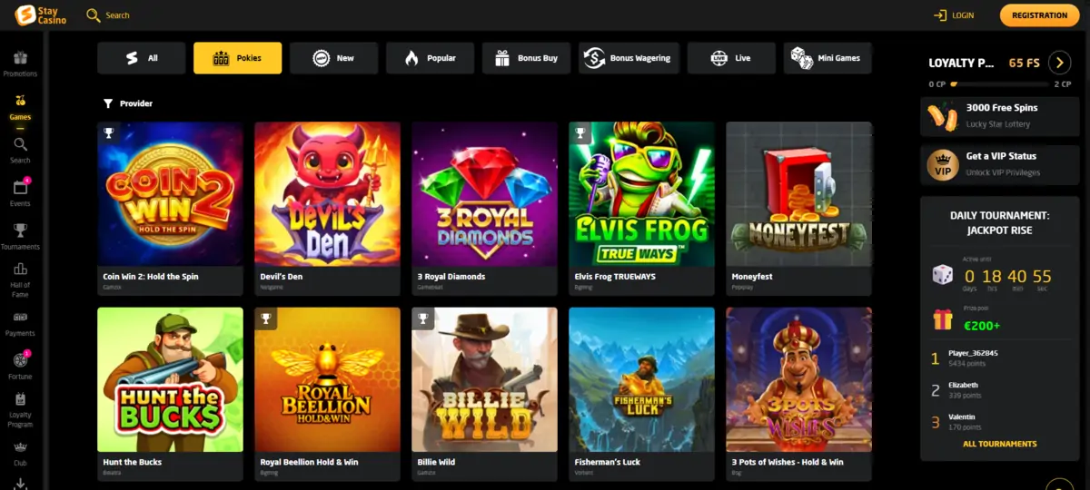 Stay Casino Games