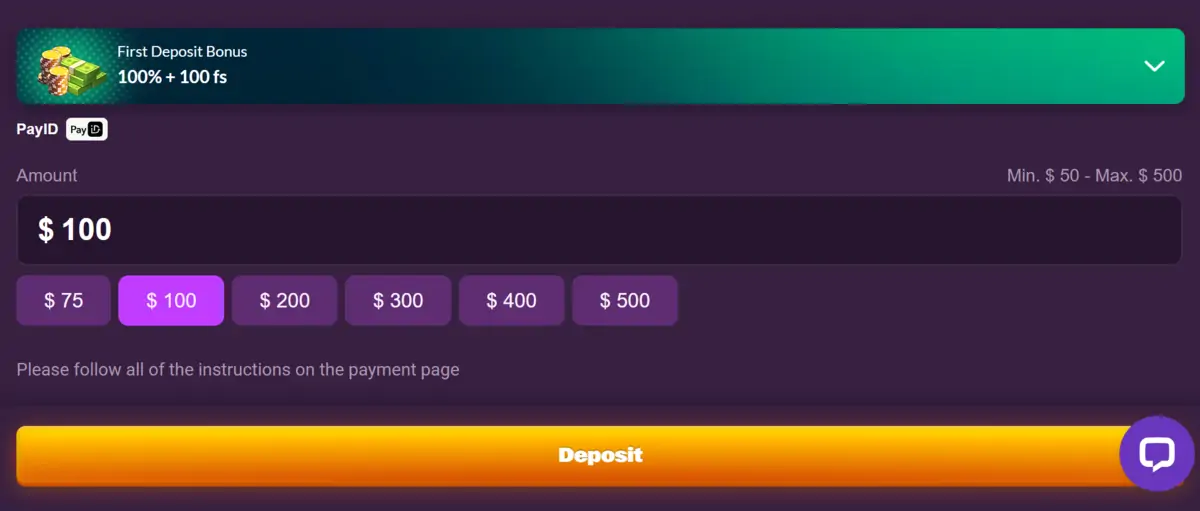 Pay ID casino banking table Pay ID casino banking