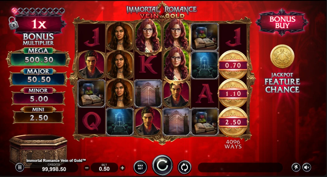 Immortal Romance Vein of Gold slot for free Immortal Romance Vein of Gold