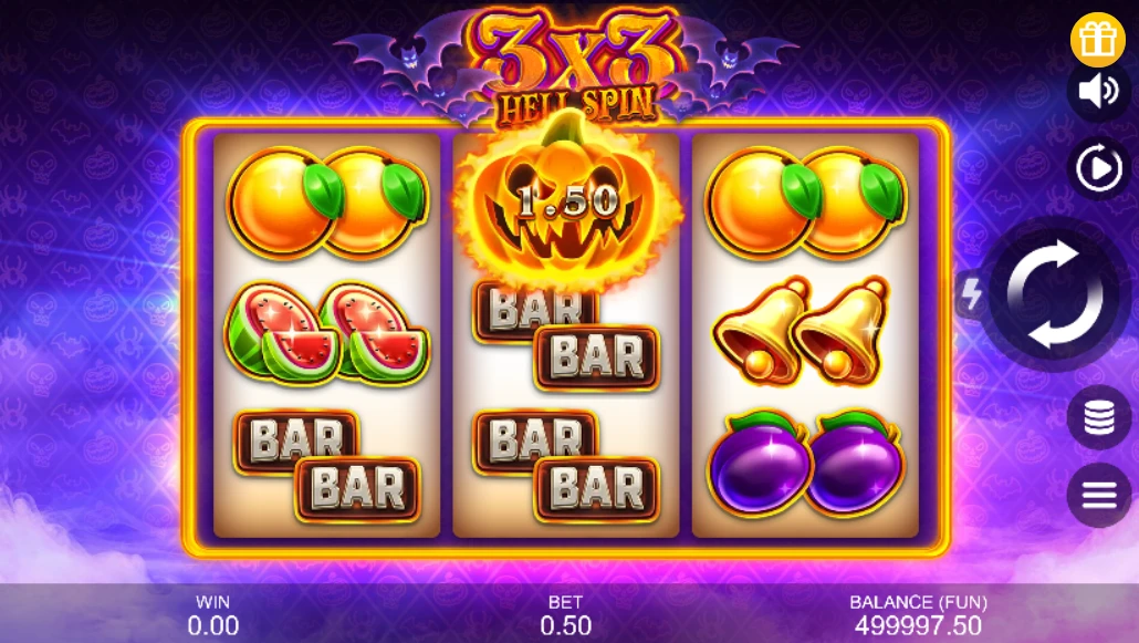 3x3 Hell Spin slot demo 3x3 Hell Spin