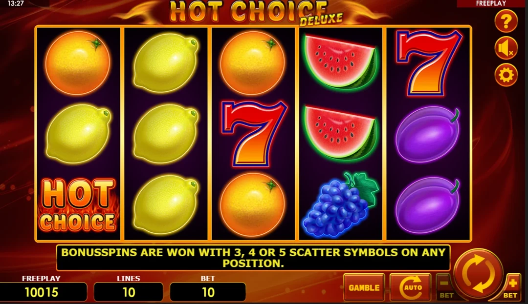 Hot Choice Deluxe slot demo Hot Choice Deluxe