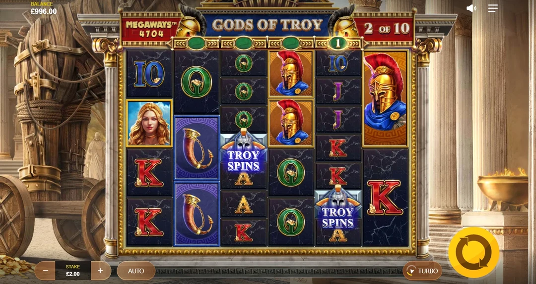 Gods of Troy Megaways slot demo Gods of Troy Megaways