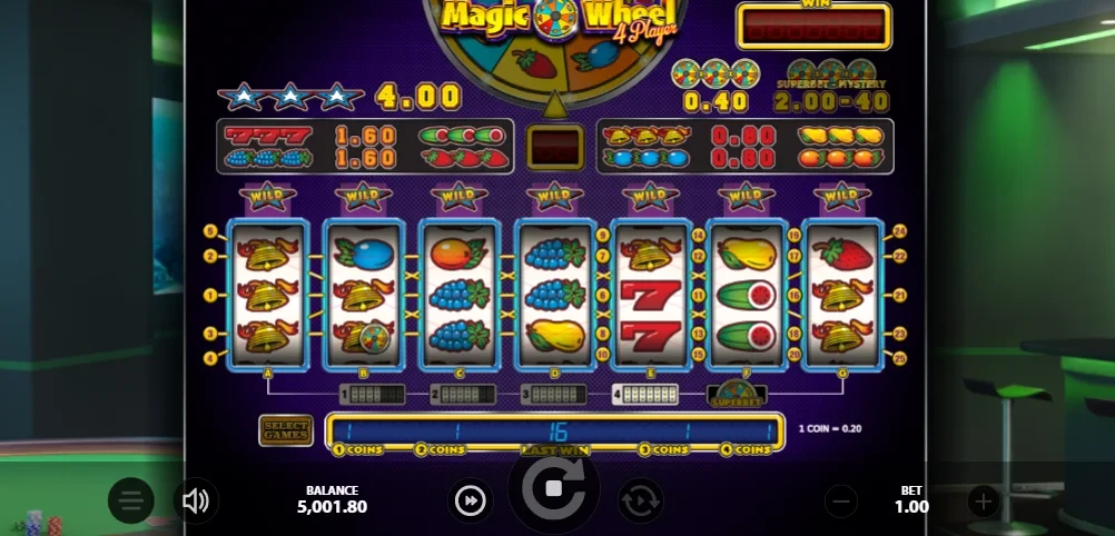 Magic Wheel 4 Players slot demo Magic Wheel 4 Players